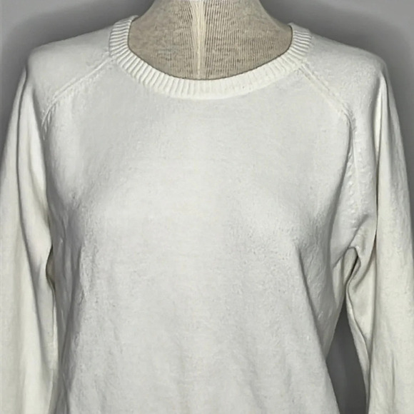French Connection Raglan Crew Neck Sweater in White - Size XL - Picture 2 of 6
